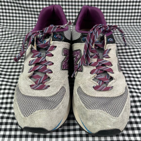 New Balance 574 Sneakers Gorpcore Purple Blue Grey Women's Size 8.5 - Picture 2 of 6